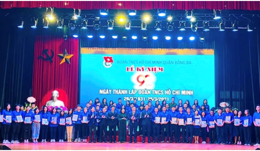 Văn nghệ kỷ niệm 90 năm ngày thành lập Đoàn (26/3/1931- 26/3/2021) - Quận Đoàn Đống Đa