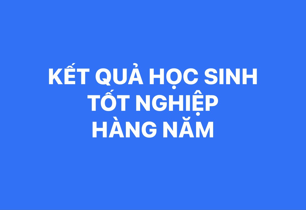 Kết quả tốt nghiệp hàng năm