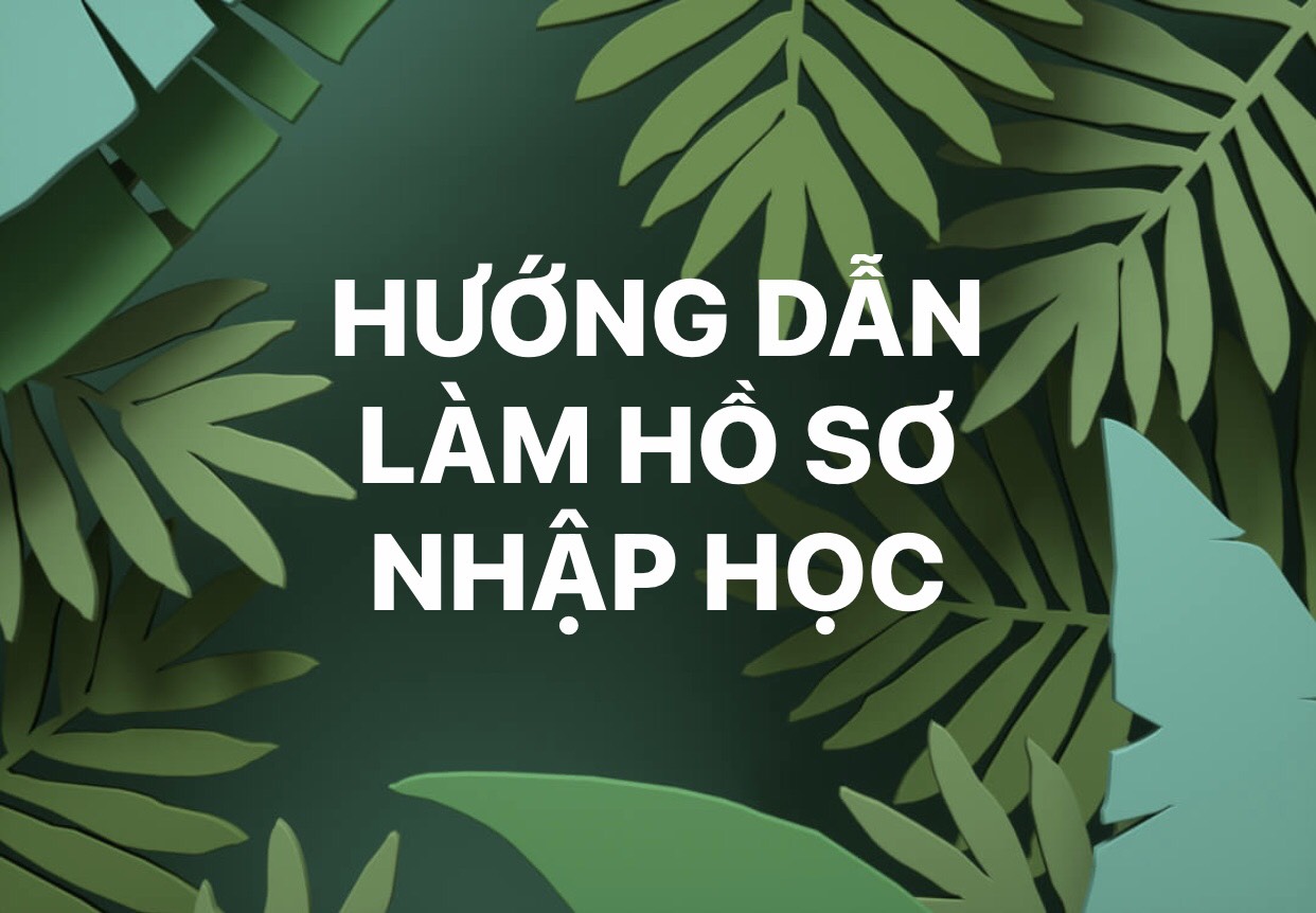 HƯỚNG DẪN HỒ SƠ NHẬP HỌC LỚP 10 - HỒ SƠ TRUNG CẤP