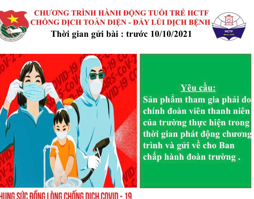 TUỔI TRẺ HCTF " CHỐNG DỊCH TOÀN DIỆN - ĐẨY LÙI DỊCH BỆNH"
